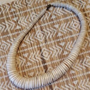 Elegant Cream Beaded Necklace